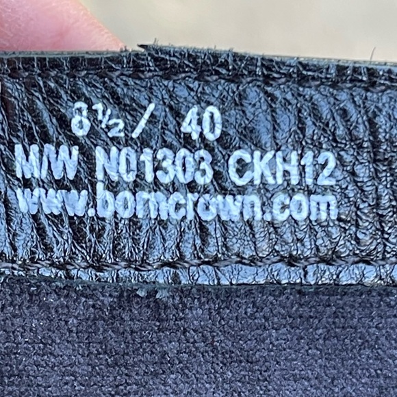 Born Crown black leather knee high boots women 8.5 - Picture 6 of 11